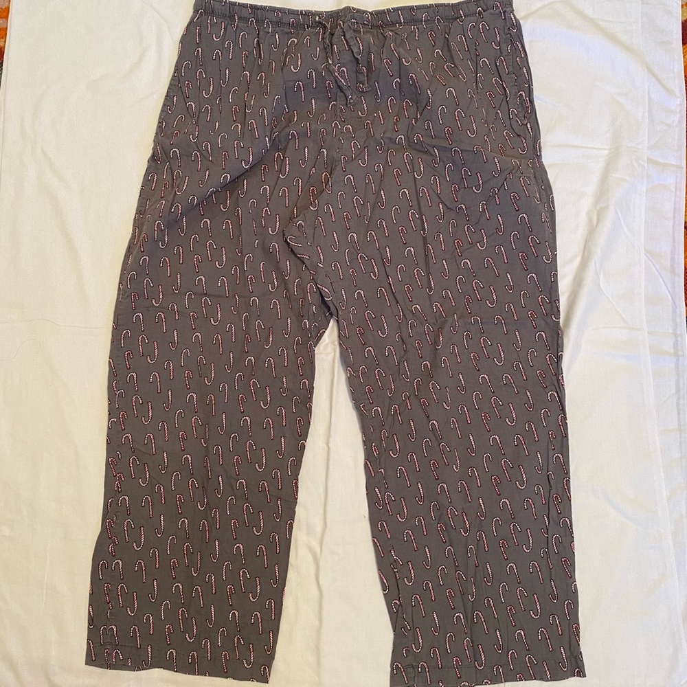 Men’s Christmas Candy Cane Pajama Pants